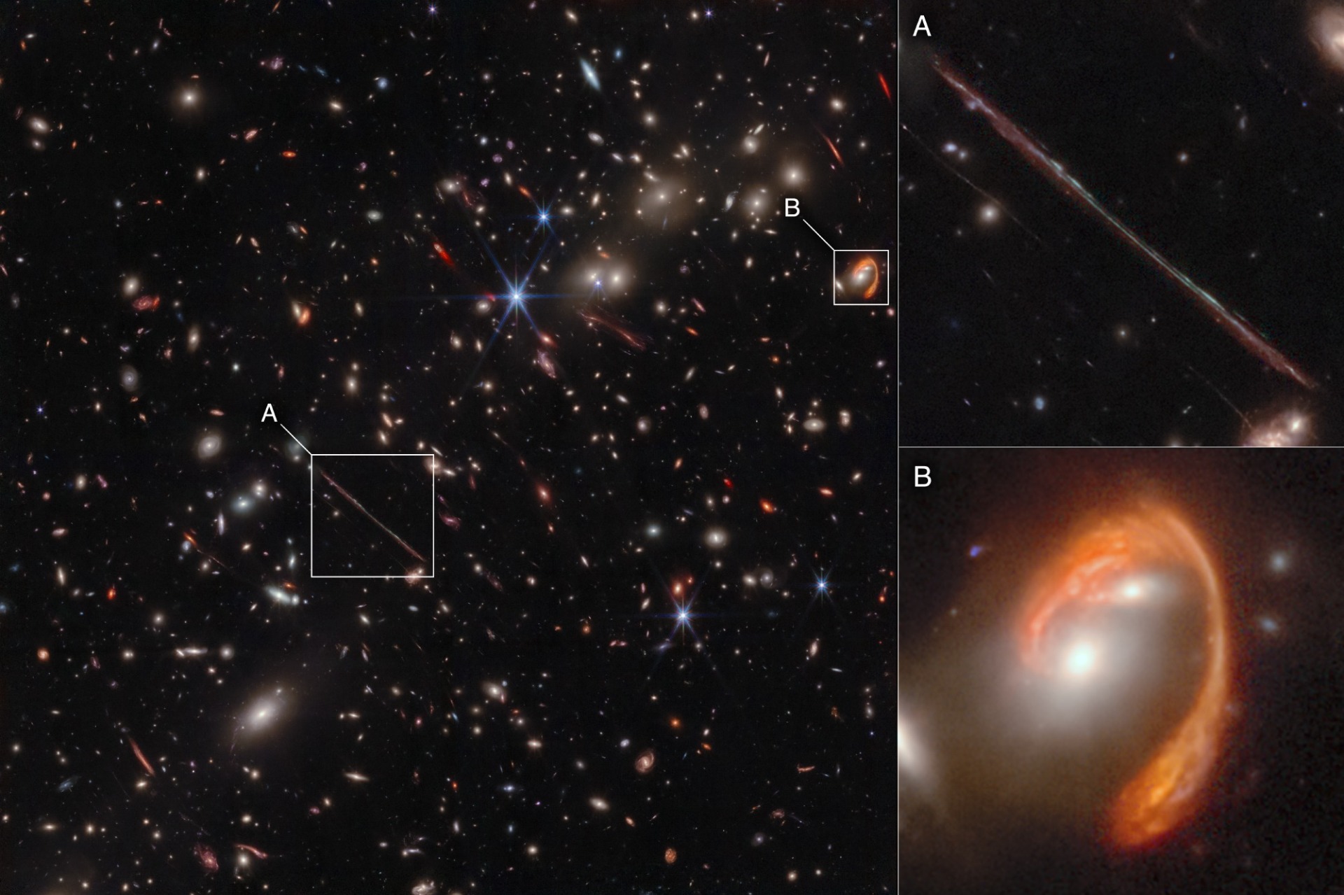 Credit image: NASA, ESA, CSA, Jose M. Diego (IFCA), Brenda Frye (University of Arizona), Patrick Kamieneski (ASU), Tim Carleton (ASU), Rogier Windhorst (ASU), with image processing by Alyssa Pagan (STScI), Jake Summers (ASU), Jordan C. J. D'Silva (UWA), Anton M. Koekemoer (STScI), Aaron Robotham (UWA), Rogier Windhorst (ASU)